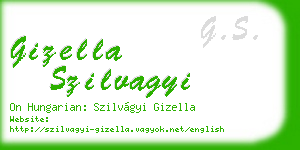 gizella szilvagyi business card